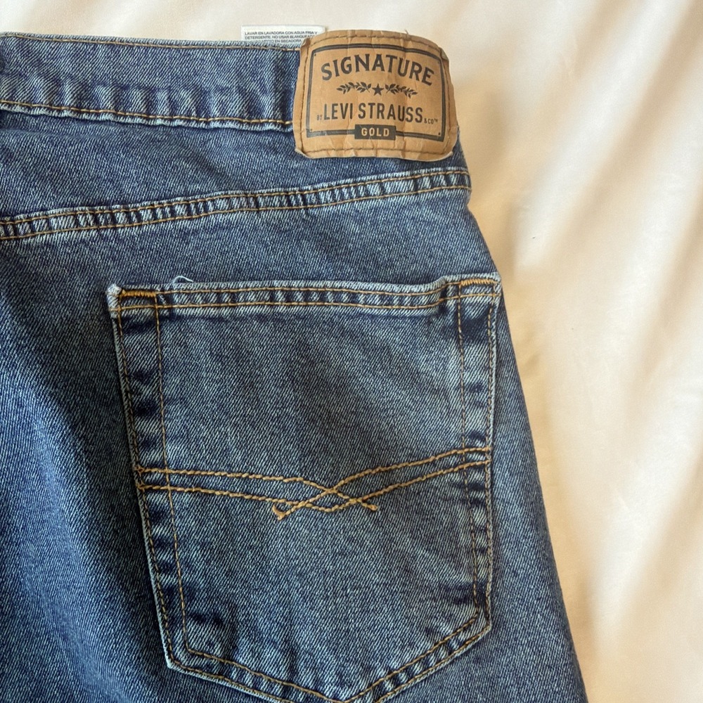 Pre-owned Levi's Strauss Signature Regular Fit Straight Jeans Men's 36x30 Denim - Picture 7 of 8